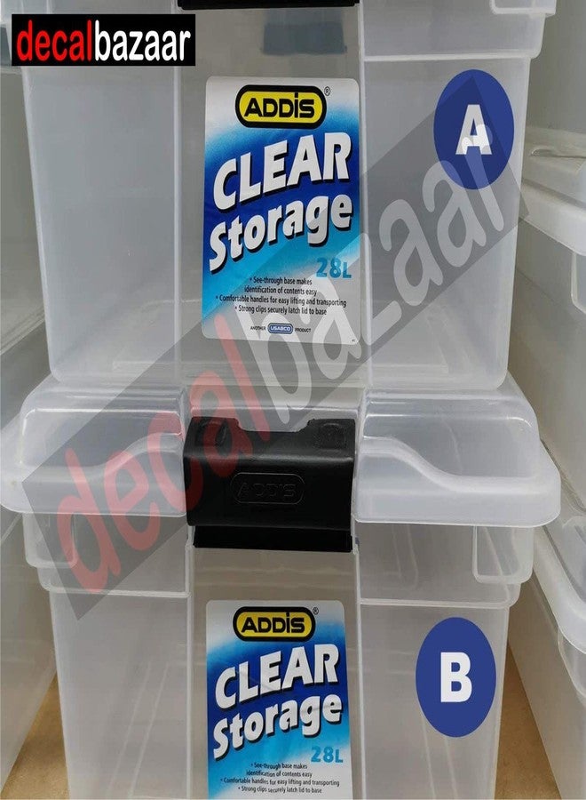 Decalbazaar A to Z Alphabet Round Letter Labels (Set 2), Vinyl Glossy Finish, 2 Inch, Blue, Indoor Outdoor Use - Image 3